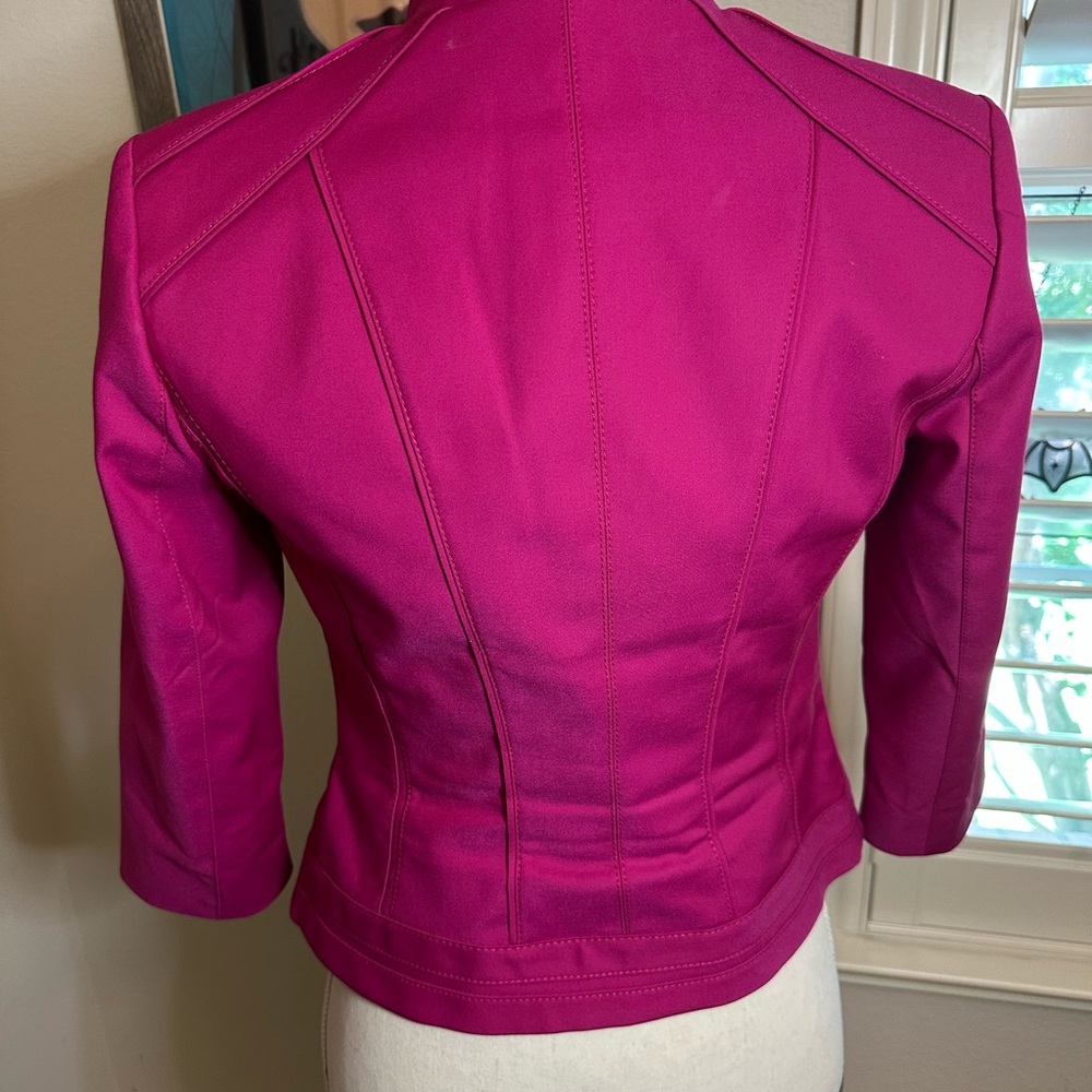 White House Black market blazer 2 Hot Pink Perfect Form Zip - Picture 3 of 9